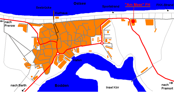 Ortsplan von Zingst