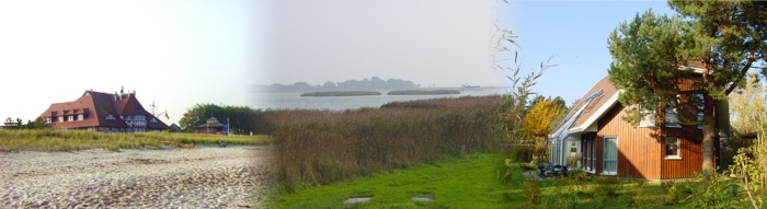 Bilderleiste von Zingst, und dem Ferienhaus